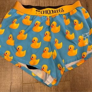 Chicknlegs Men's Small Rubber Ducky 2" Split Shorts